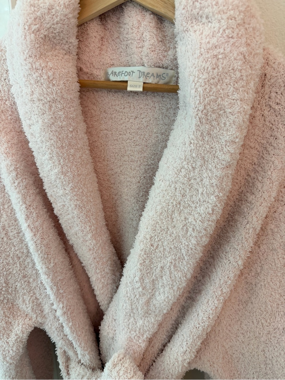Barefoot Dreams CozyChic Robe in Blush Pink - Picture 2 of 9
